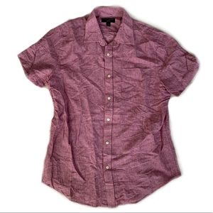 Banana Republic Men’s Button-down Short Sleeve Shirt Sz L